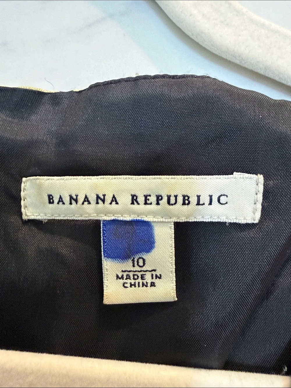 Banana Republic Size 10 Floral Linen Rayon Sheath Dress Sleeveless Fully Lined